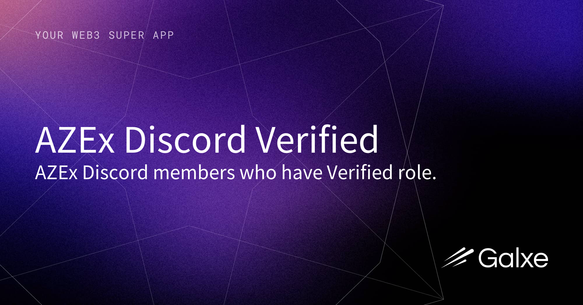 AZEx Discord Verified Credential | Galxe