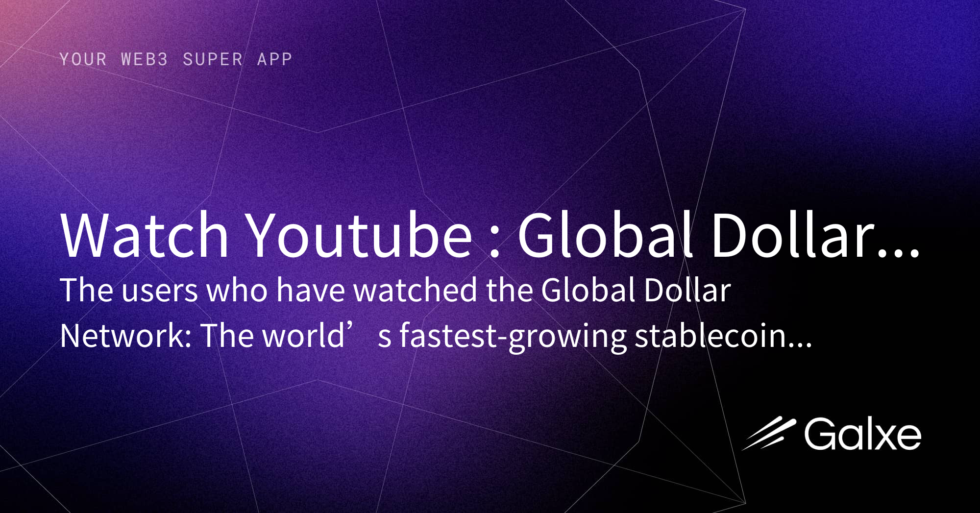Watch Youtube : Global Dollar Network: The world’s fastest-growing ...