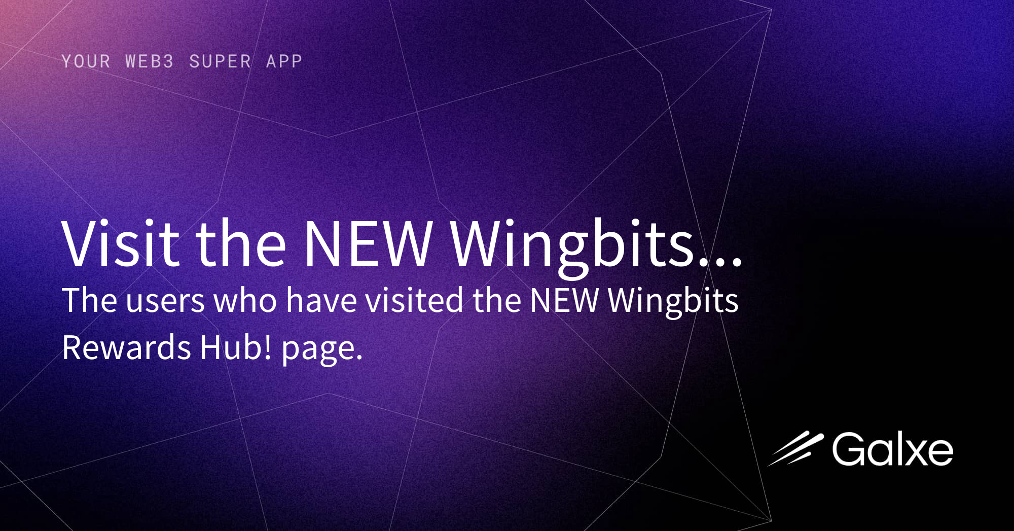Visit the NEW Wingbits Rewards Hub! Credential | Galxe