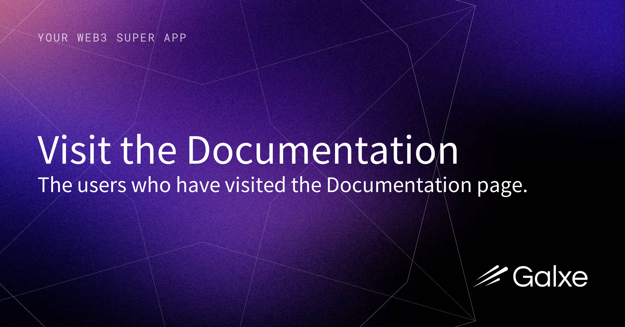 Visit the Documentation Credential | Galxe